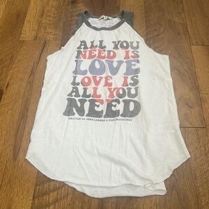 Junk Food Woman’s All You Need Is Love Tank Size XS